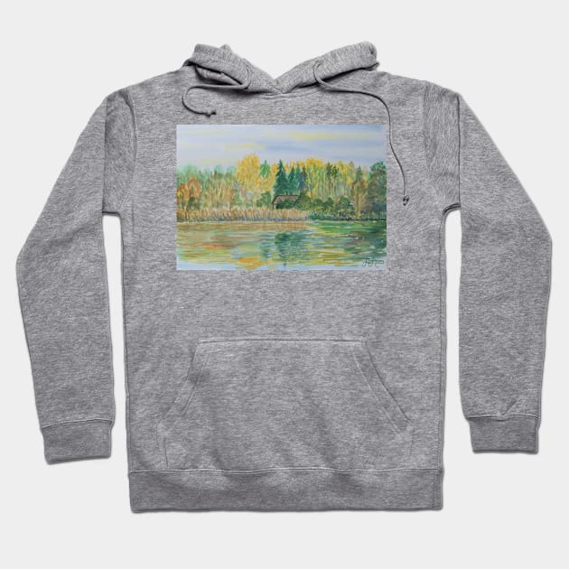 Autumn in Trakai, Lithuania Hoodie by Anton Liachovic